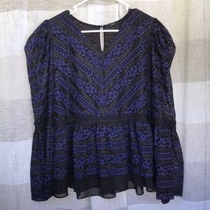 Lumie blouse crop top Sz L